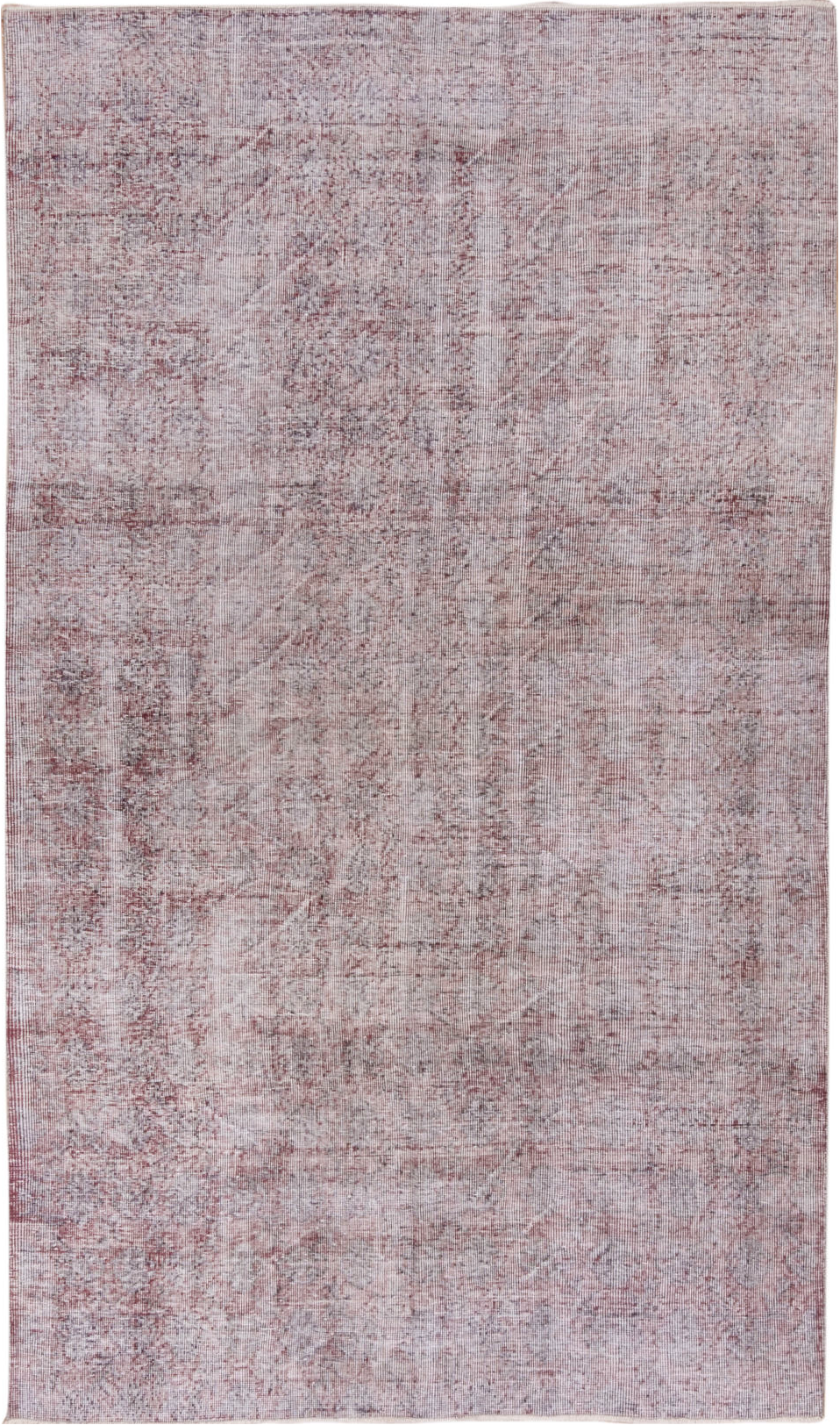 5' x 9' one-of-a-kind handmade vintage Sparta medium size rug. Color palette: gainsboro, gray, light gray, off-white, pink