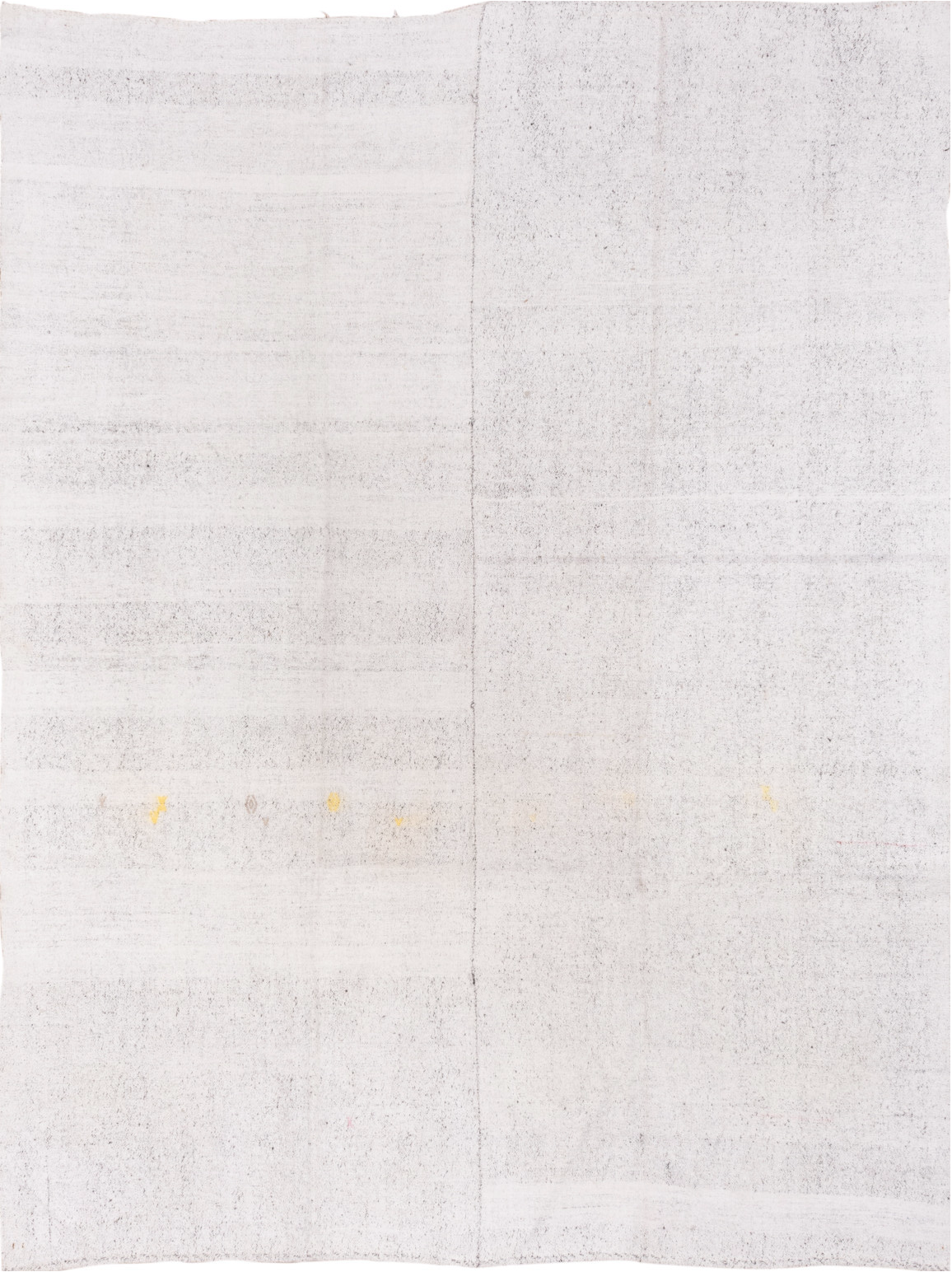 7' x 10' one-of-a-kind handmade vintage Flatweave large size rug. Color palette: brown, dark gray, gainsboro, gray