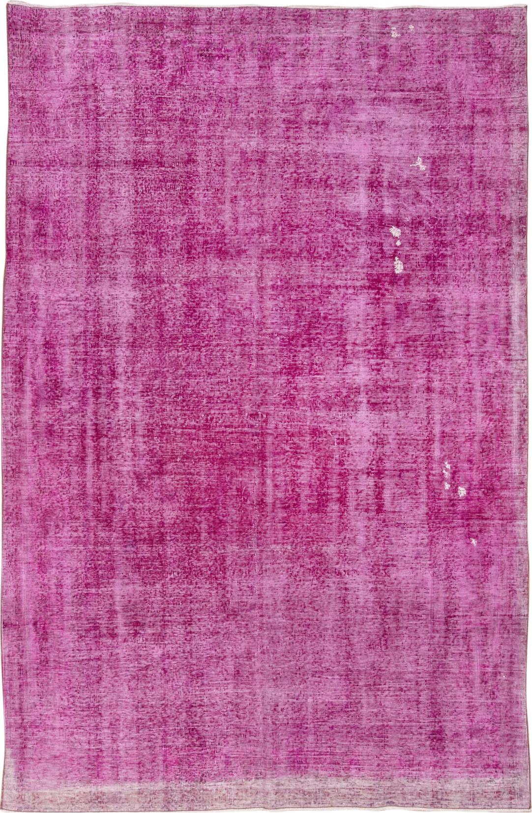 7' x 10' one-of-a-kind handmade vintage Sparta large size rug. Color palette: gray, light gray, off-white, pink, purple