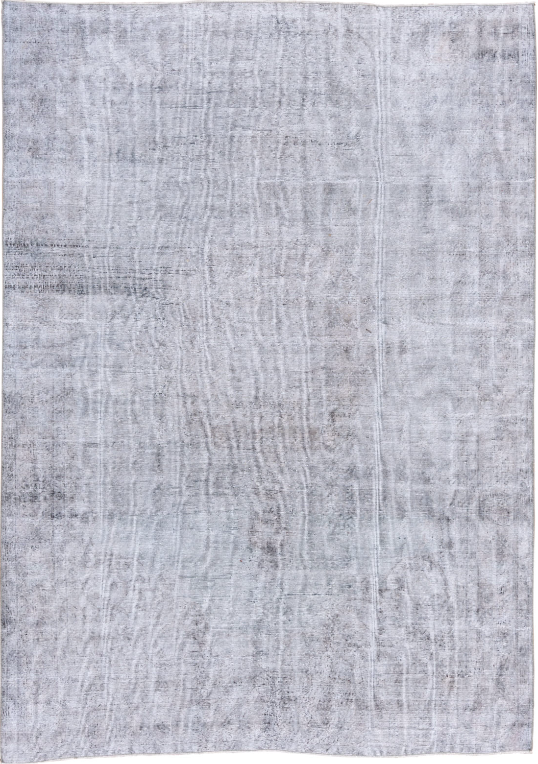 6' x 9' one-of-a-kind handmade vintage Oushak medium size rug. Color palette: blue, dark gray, gainsboro, gray, lavender