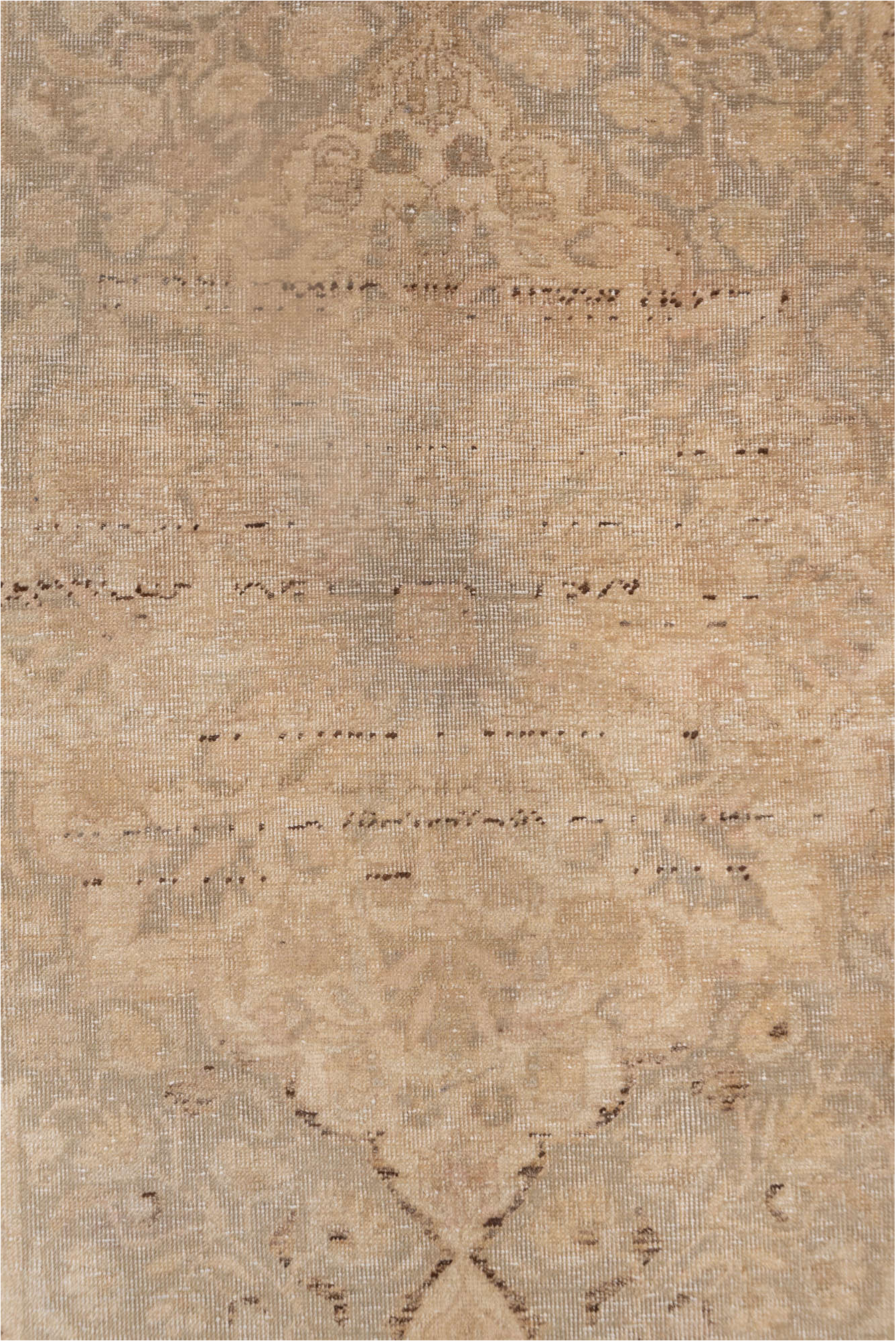 4' x 6' one-of-a-kind handmade vintage Sivas small size rug. Color palette: brown, gray, light gray, off-white, orange, pink