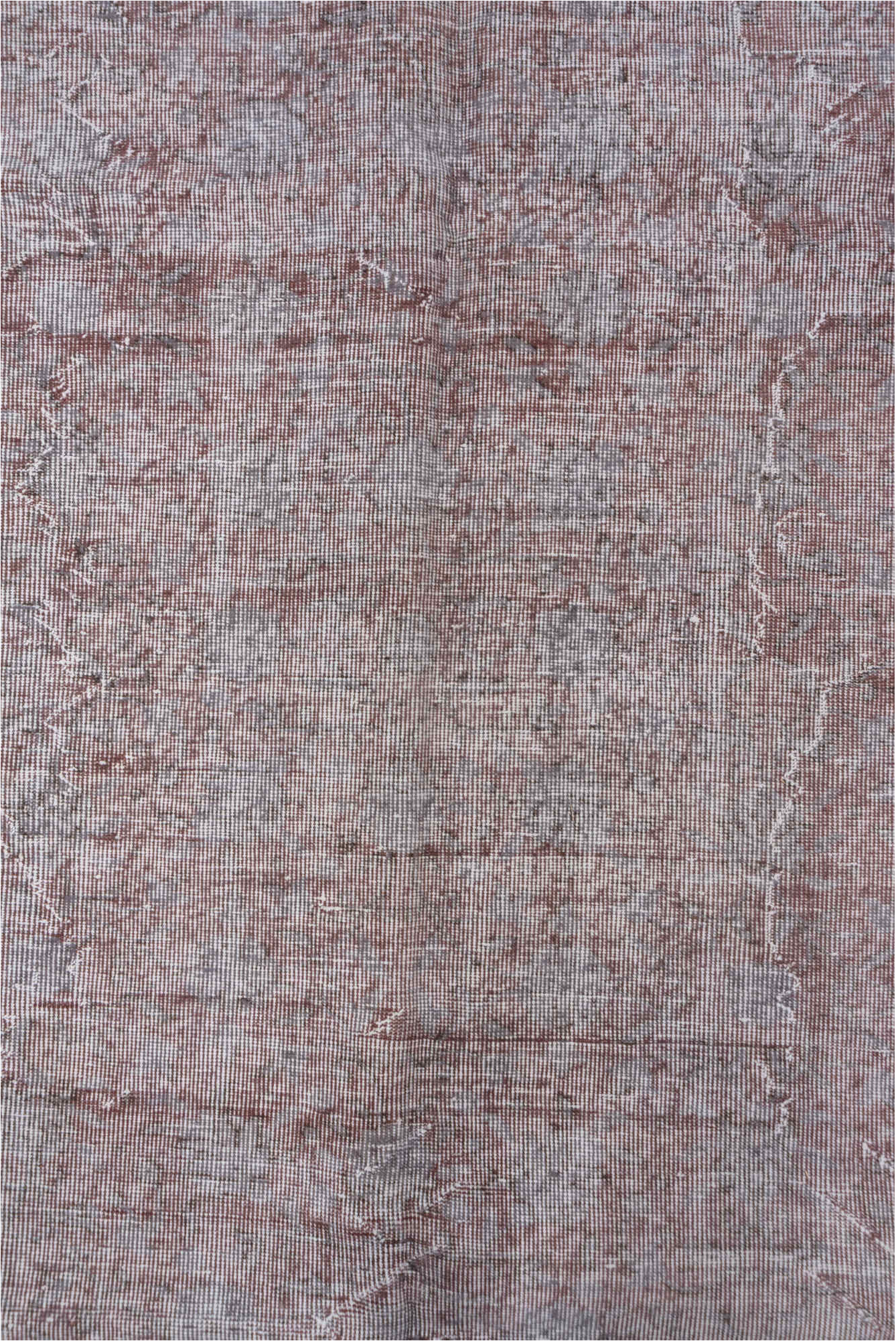 6' x 9' one-of-a-kind handmade vintage Overdyed medium size rug. Color palette: dark gray, gainsboro, gray, light gray