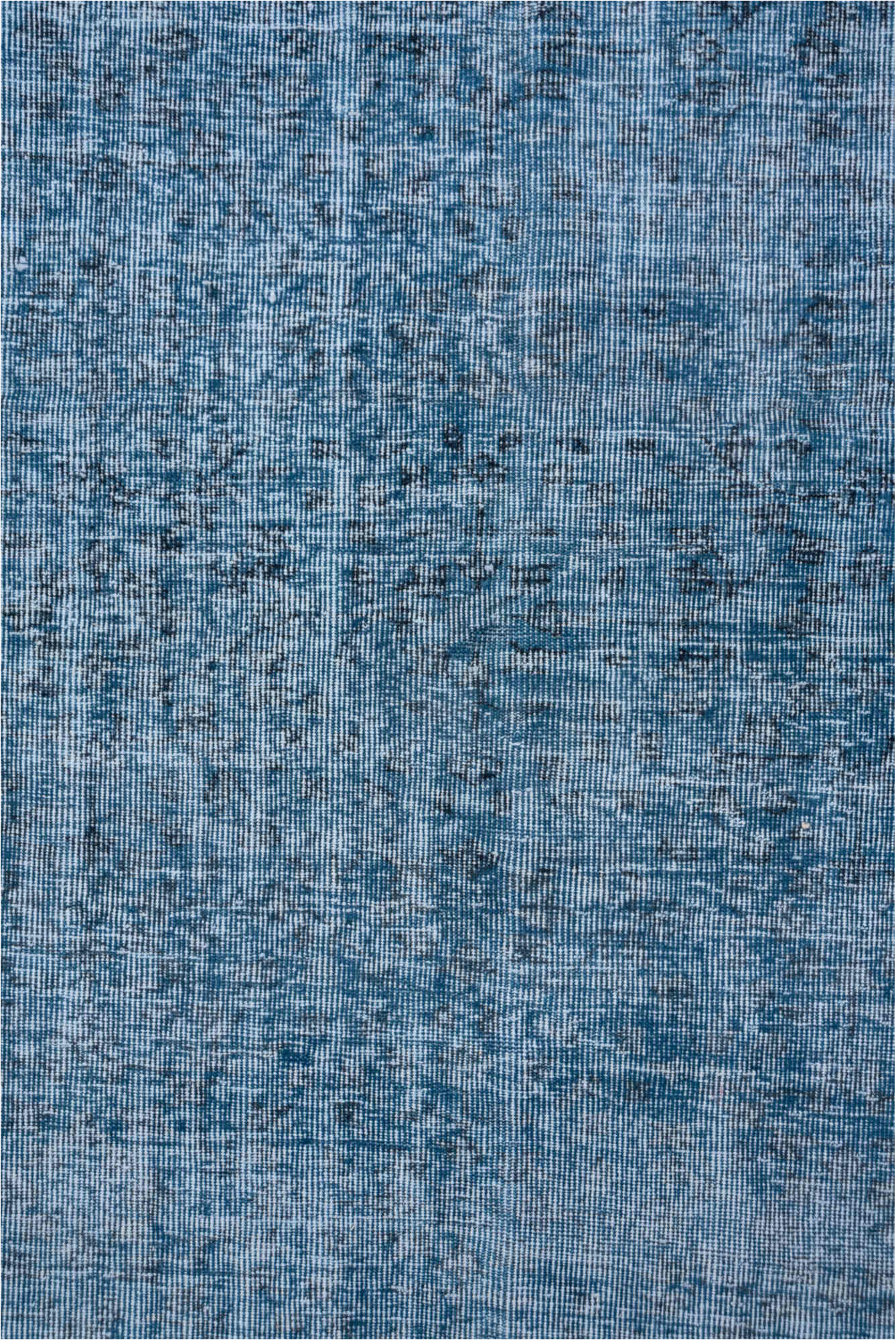 5' x 8' one-of-a-kind handmade vintage Overdyed medium size rug. Color palette: arapawa, blue, fiord, gainsboro, gray