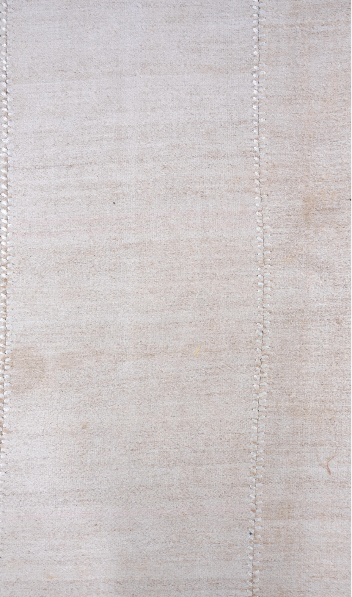 9' x 12' one-of-a-kind handmade vintage Hemp Kilim large size rug. Color palette: light gray, off-white, gray, pink