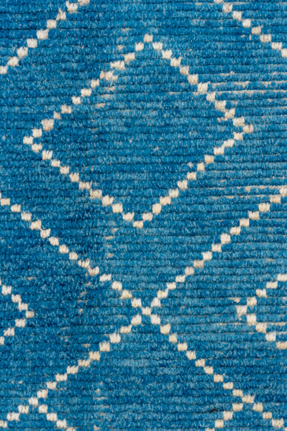 8' x 10' one-of-a-kind handmade vintage Tulu large size rug. Color palette: gray, blue, off-white, light gray, light blue