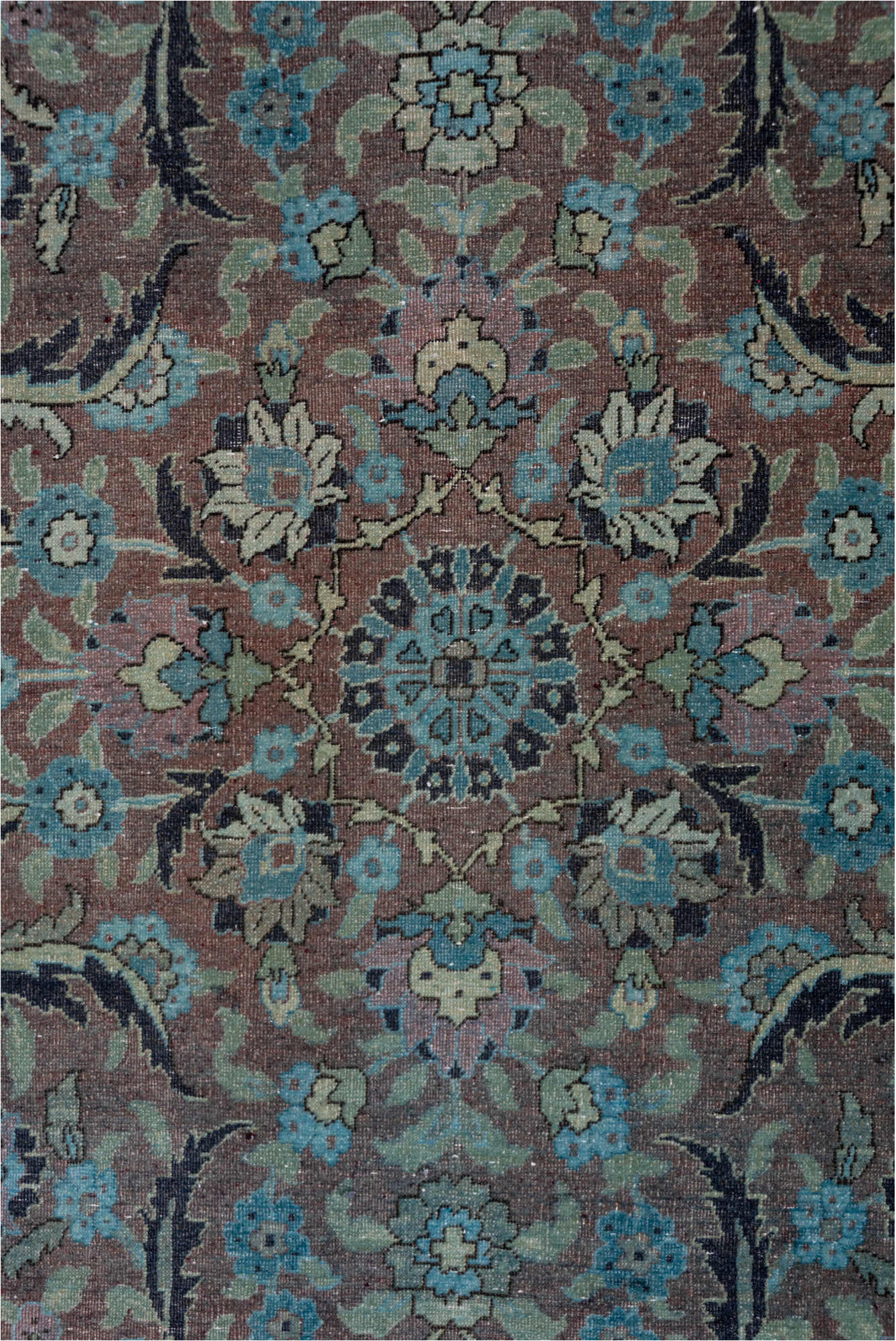 3' x 19' one-of-a-kind handmade vintage Sivas runner rug. Color palette: black, blue, dim gray, gray, off-white, snow, white