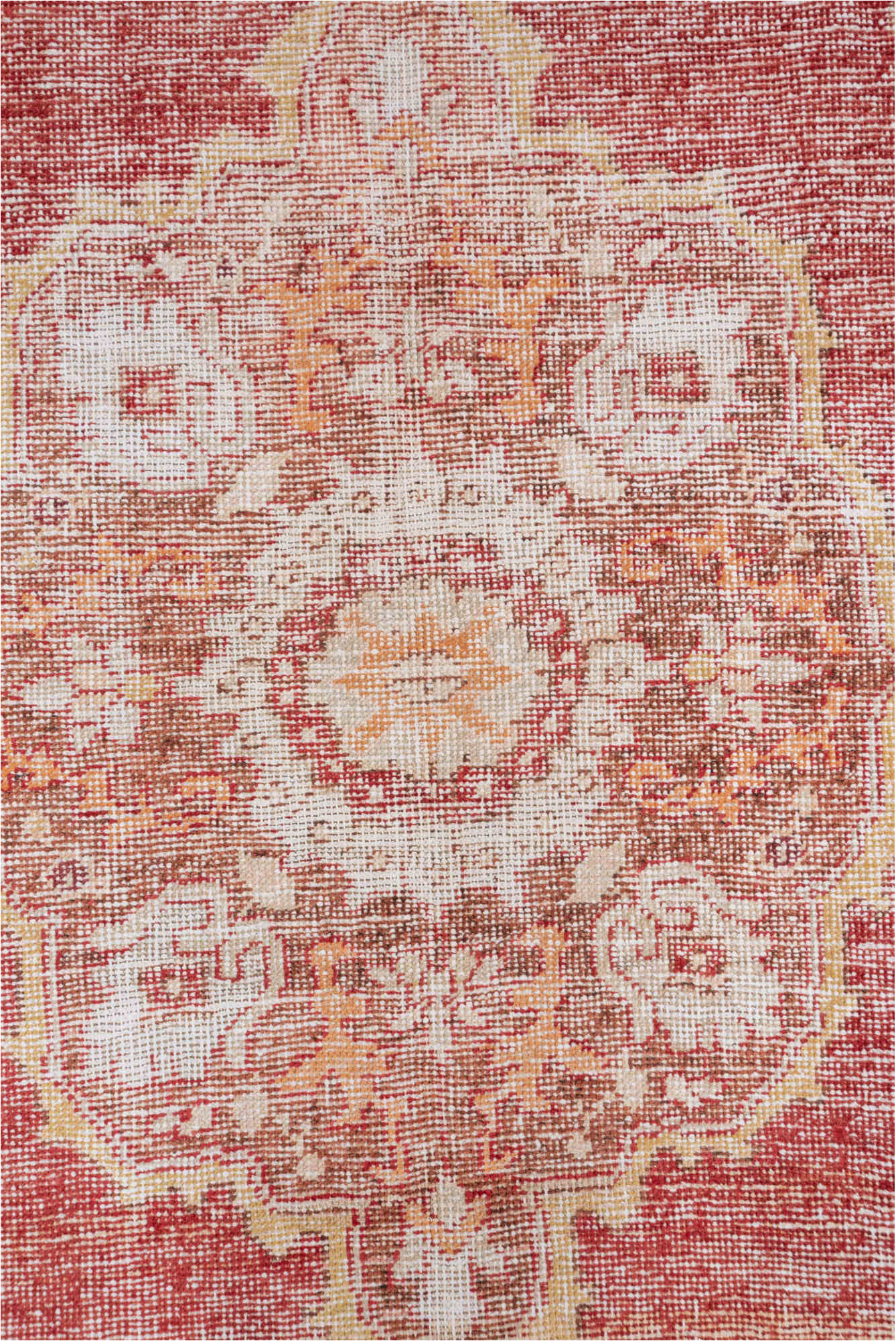 6' x 9' one-of-a-kind handmade vintage Oushak medium size rug. Color palette: brown, gray, lavender blush, light gray