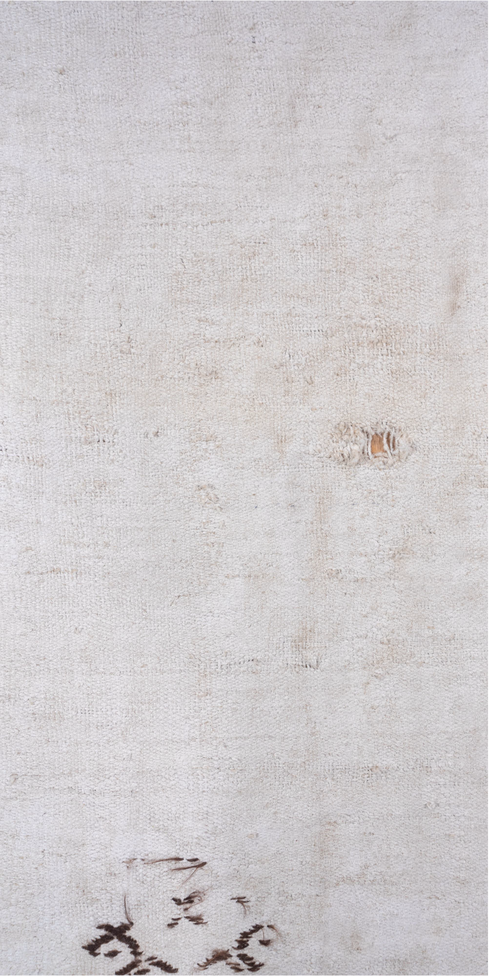 7' x 12' one-of-a-kind handmade vintage Hemp Kilim large size rug. Color palette: dark gray, gainsboro, gray, light gray