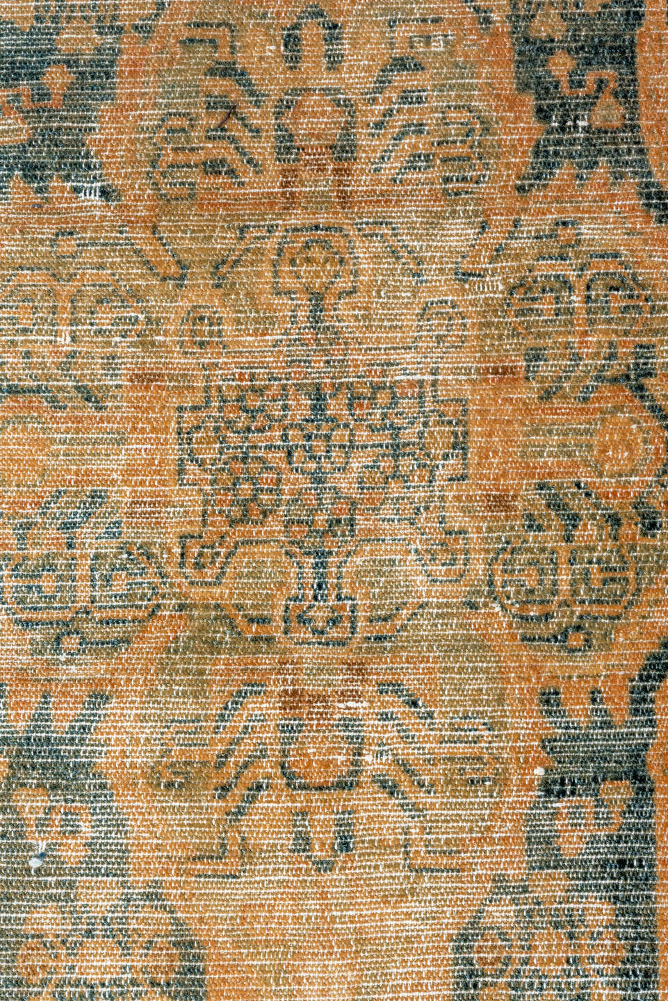 3' x 15' one-of-a-kind handmade vintage Malayer runner rug. Color palette: gray, orange, brown, black, off-white, light gray