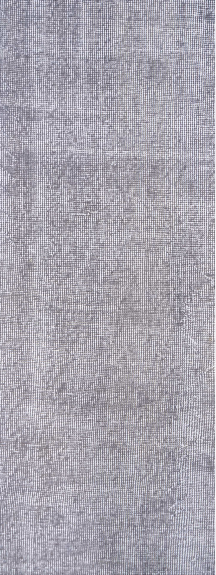 6' x 10' one-of-a-kind handmade vintage Overdyed large size rug. Color palette: dark gray, gainsboro, gray, light blue