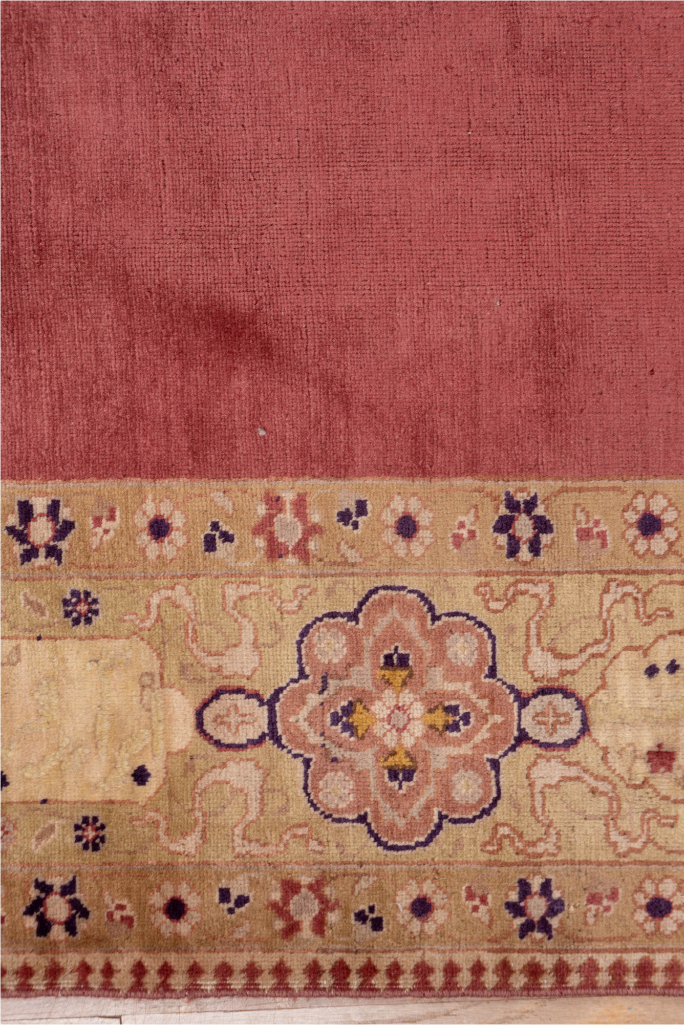 6' x 8' one-of-a-kind handmade vintage Tabriz medium size rug. Color palette: brown, indian red, orange, pink, red