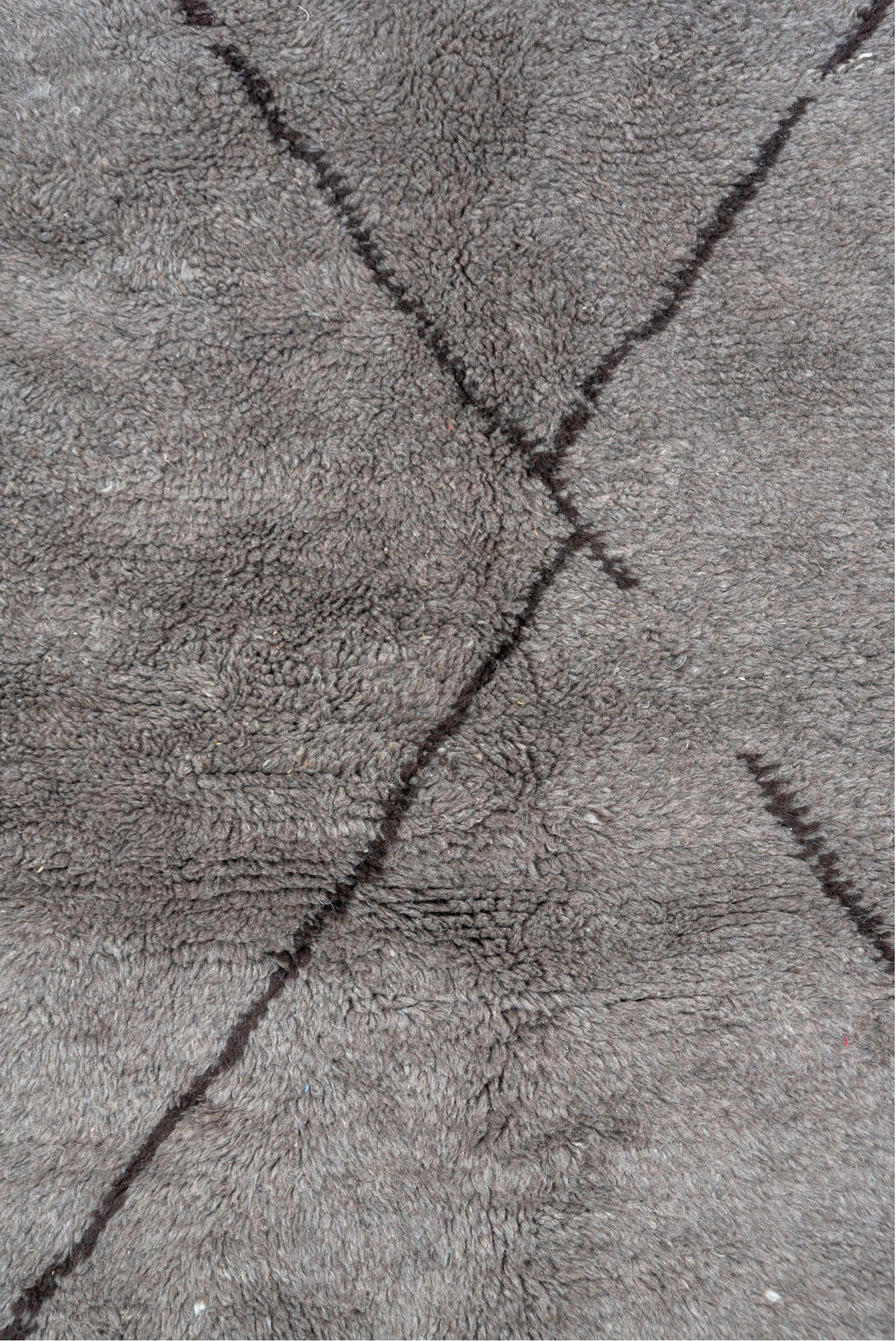 9' x 9' one-of-a-kind handmade vintage Moroccan rug. Color palette: gray, light gray, off-white, pink