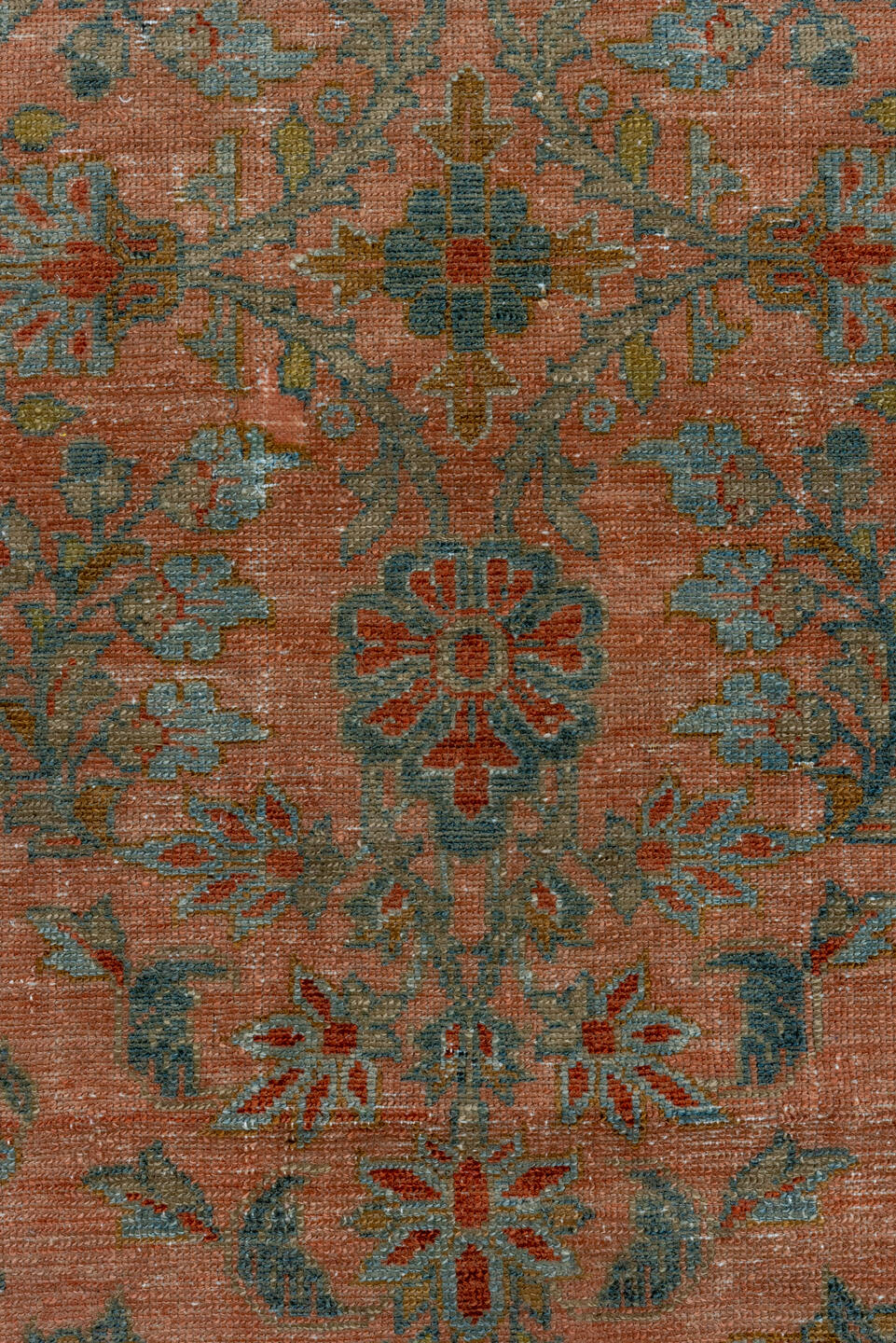 2' x 15' one-of-a-kind handmade vintage Lilian runner rug. Color palette: brown, gray, black, pink, off-white, charcoal