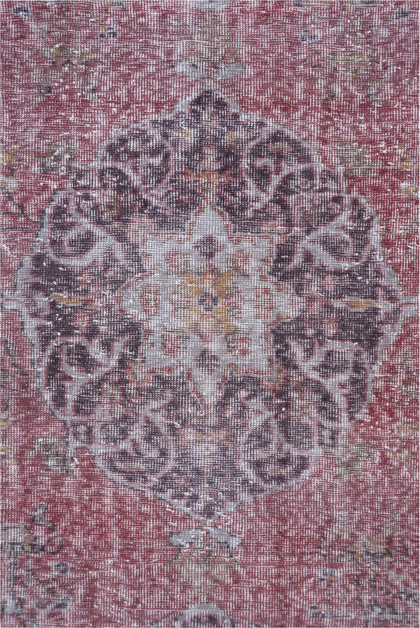 5' x 8' one-of-a-kind handmade vintage Sparta medium size rug. Color palette: brown, dark gray, gray, light gray, off-white