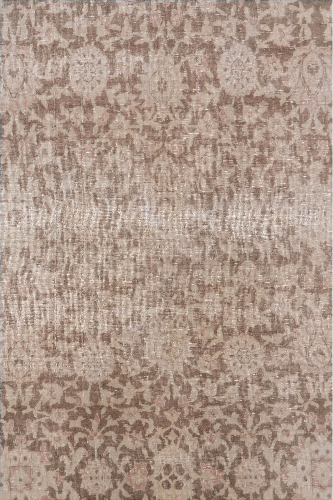 6' x 9' one-of-a-kind handmade vintage Hereke medium size rug. Color palette: gainsboro, gray, light gray, off-white, pink