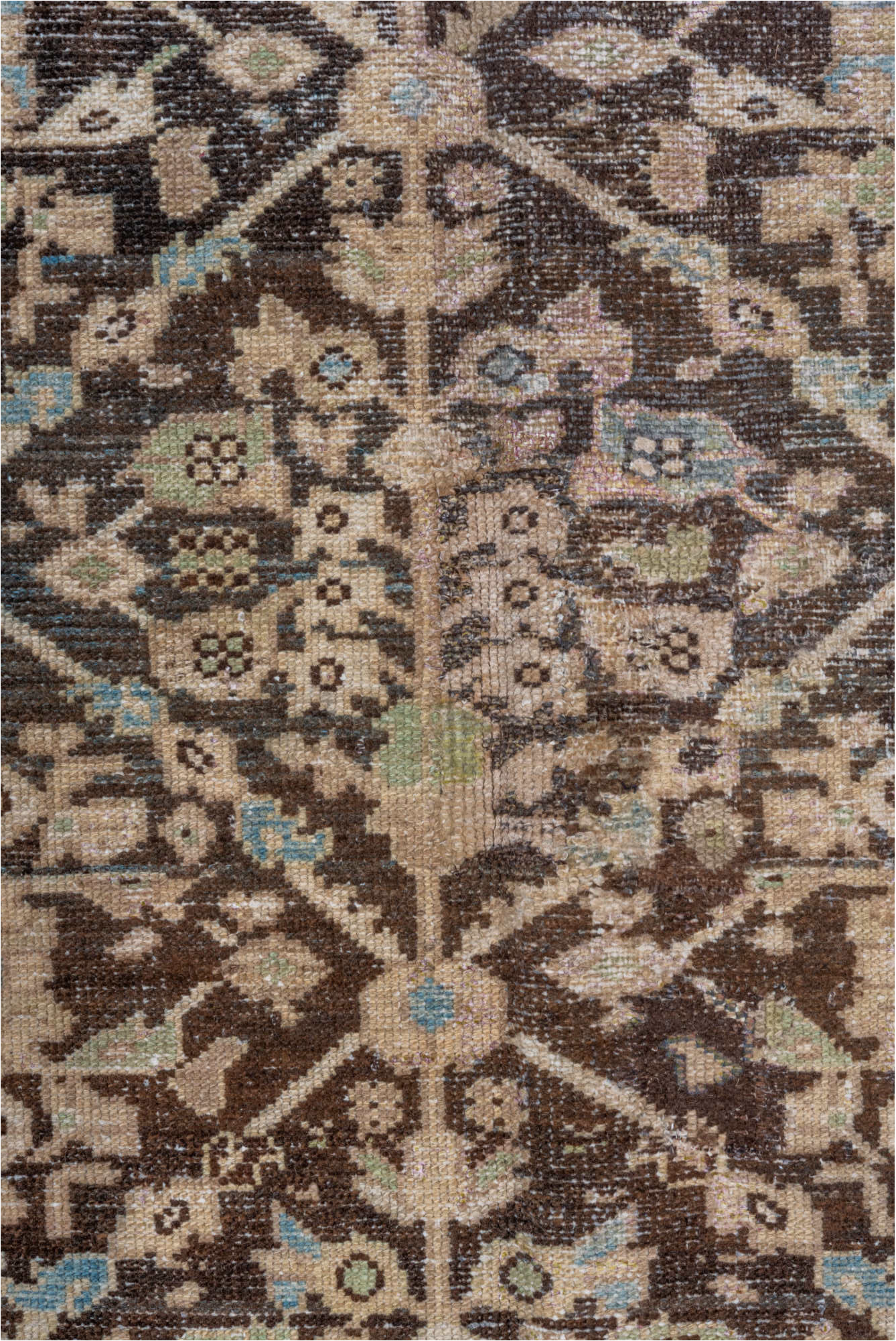 4' x 11' one-of-a-kind handmade vintage Malayer runner rug. Color palette: dark gray, gray, light gray, light slate gray