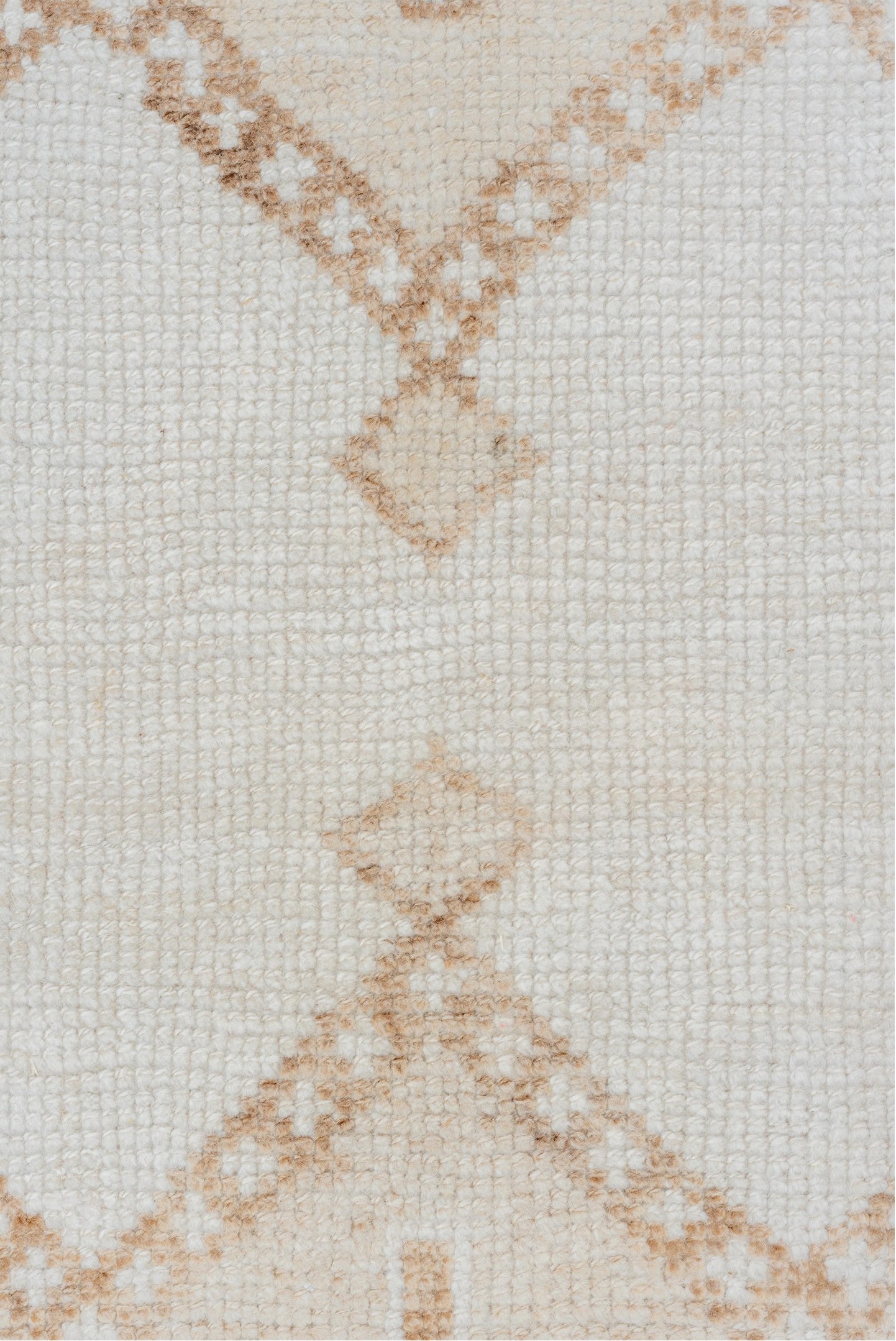 3' x 11' one-of-a-kind handmade vintage Kars runner rug. Color palette: light gray, off-white, gray, brown, pink, gainsboro