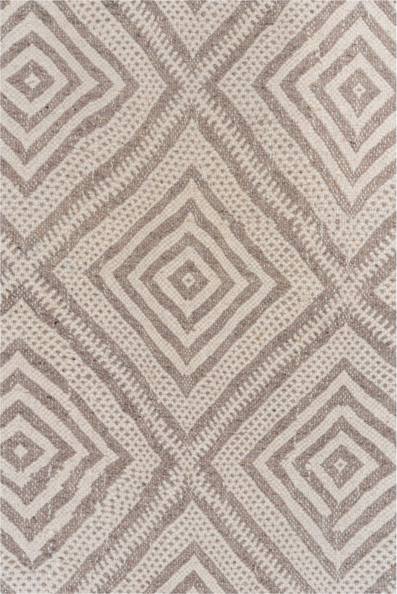 3' x 13' one-of-a-kind handmade vintage Kilim runner rug. Color palette: brown, gray, light gray, off-white, orange, pink