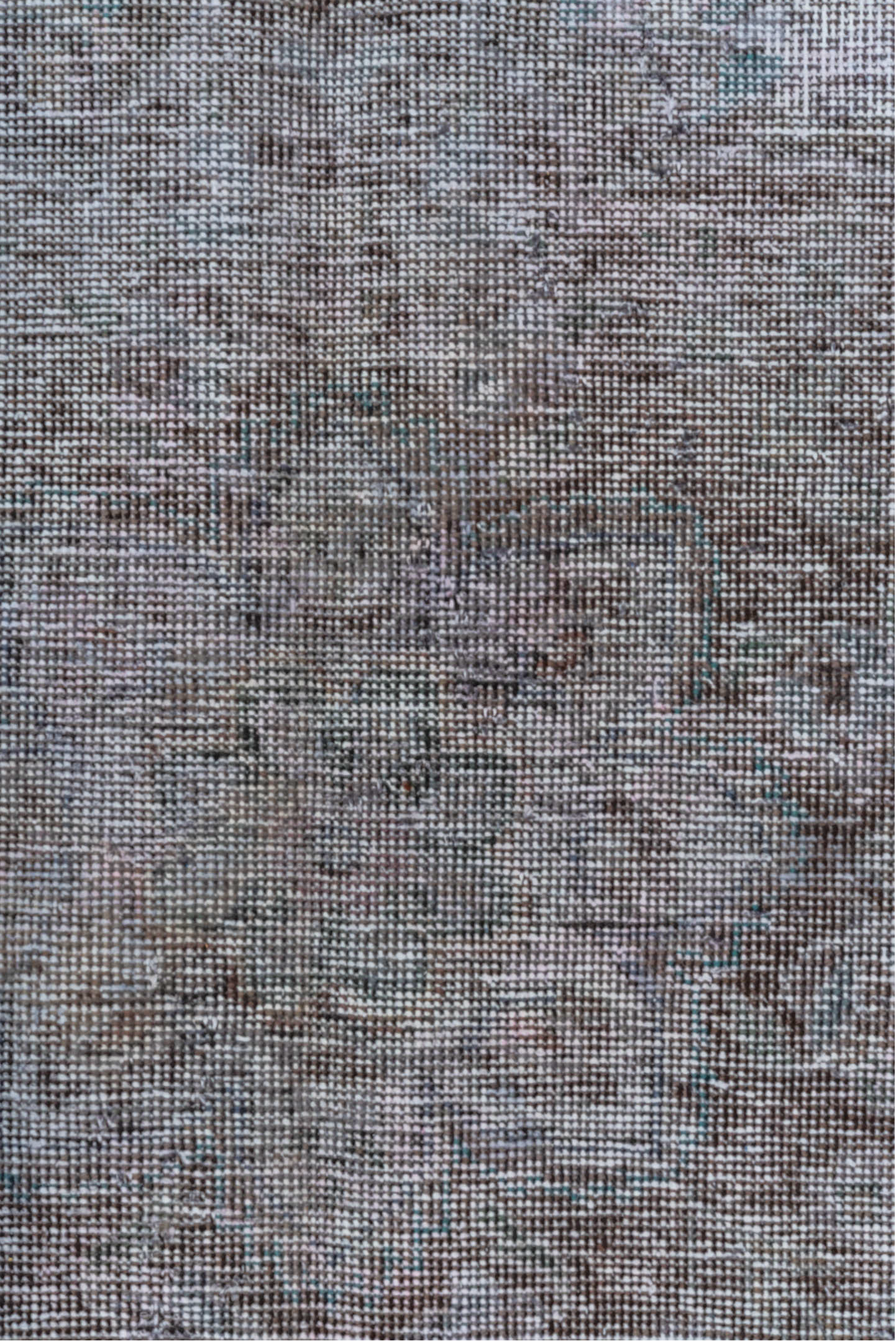 6' x 9' one-of-a-kind handmade vintage Overdyed medium size rug. Color palette: gray, black, light gray, charcoal, dim gray