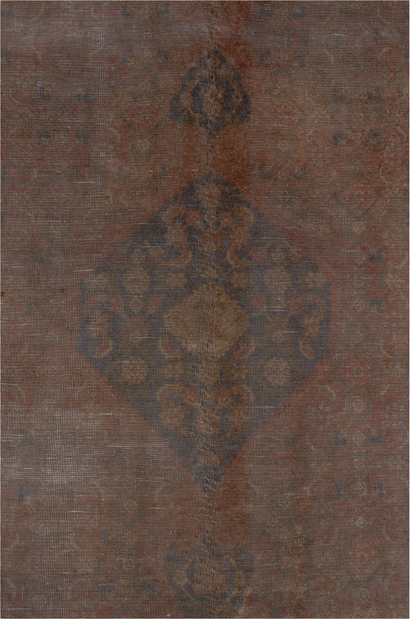 6' x 9' one-of-a-kind handmade vintage Tabriz medium size rug. Color palette: black, brown, gray, pink